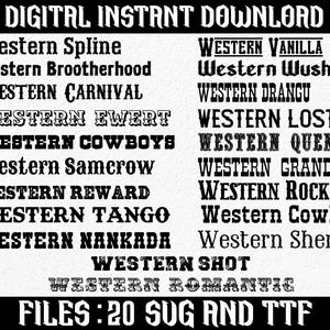 Fonte ocidental Fonte Cowboy Svg Fonte do Velho Oeste Estilos de fonte ocidental Fonte do Velho Oeste Fonte ocidental Fonte country Fonte Cricut Silhueta