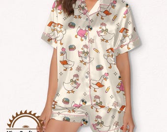 Conjunto de pijama de ganso, pijama de pato de dibujos animados, regalo para profesores