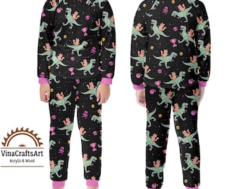 Kid's Dungeon Crawler Carl Pajamas, Princess Donut, Mongo, Funny Cat Dinosaur Sleepwear