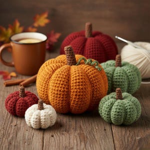 Beginner Crochet Pumpkin Pattern PDF | Easy Amigurumi Fall Decor | Instant Download DIY Autumn Gift