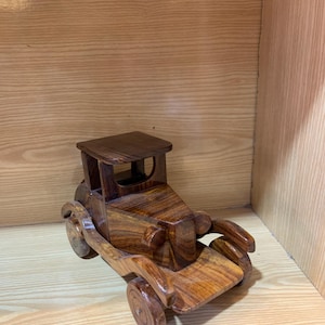 Handmade Wooden Dump Truck Toy – Rustic Natural Wood Vehicle – Montessori Toy for Toddlers – Eco-Friendly Gift for Kids