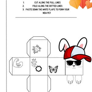Einfaches Origami-Kaninchen-Bundle
