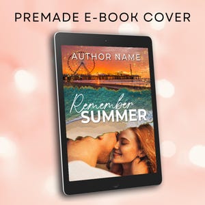 Summery Pre-Made E-Book Cover for Romance Fiction Novel | Beachy Design