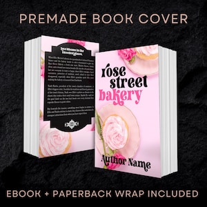 Copertina per libro preconfezionata - Copertina flessibile completa - Design floreale Feminine Bakery