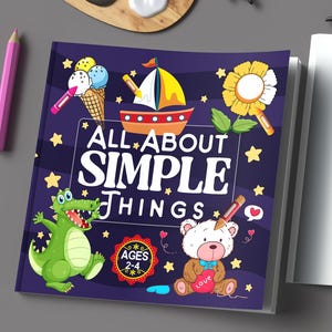 Toddler Coloring Book for Ages 2–4 | All About Simple Designs Digital Download | Fun Coloring Activities for Preschoolers, and Homeschool