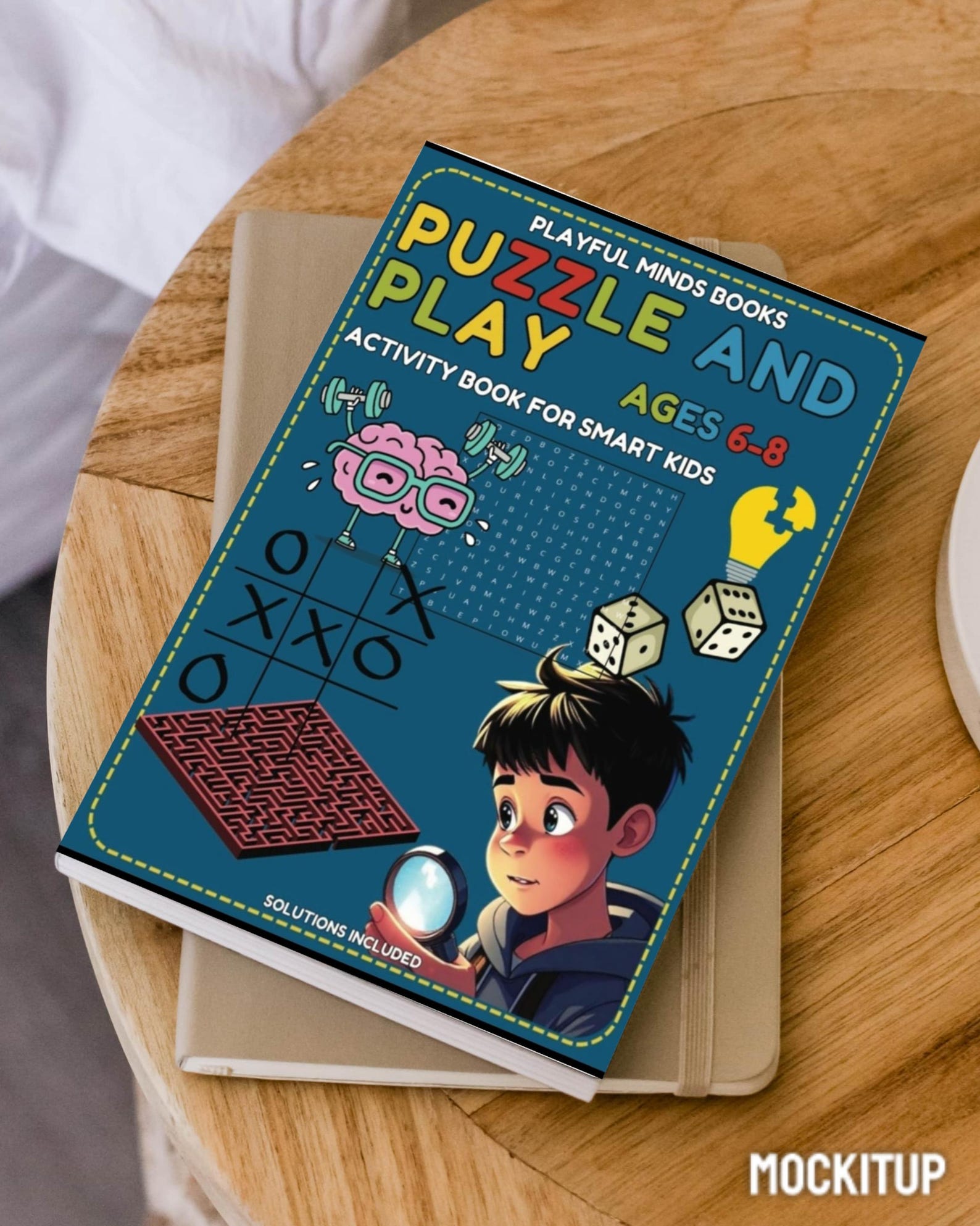 Printable Puzzle and Play Fun Activity Book for Kids Ages 6-8: 70 ...