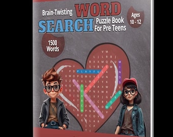 Printable Word Search Puzzle Book for Preteens | Fun Learning Activity (PDF Download)