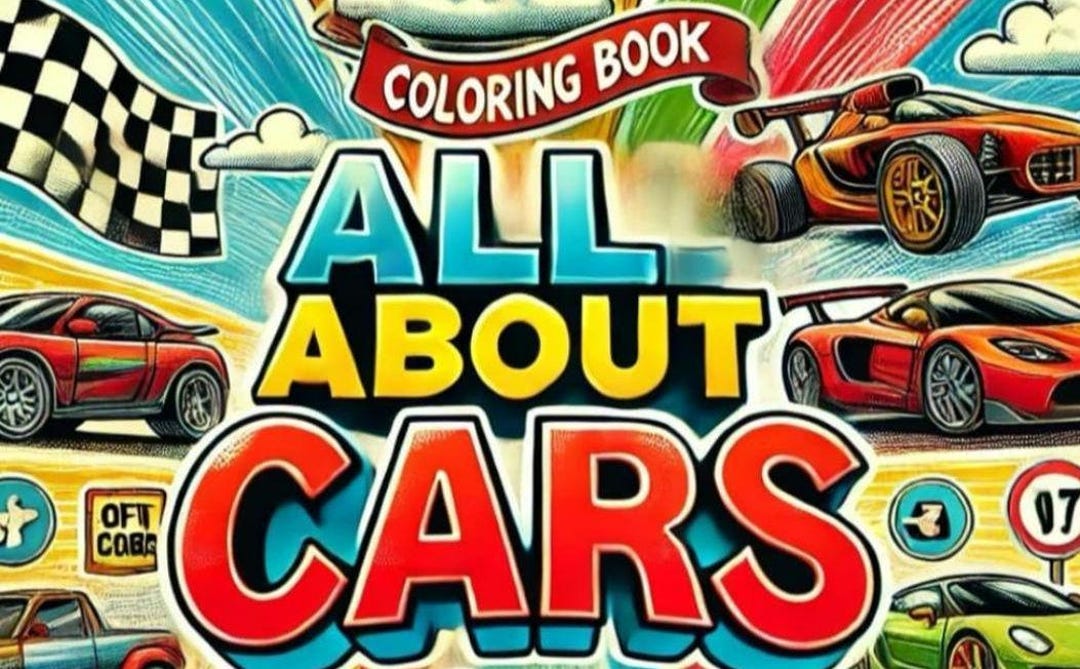 All About Cars | Coloring Book for Kids Ages 3-5 | Cars | Printable PDF ...