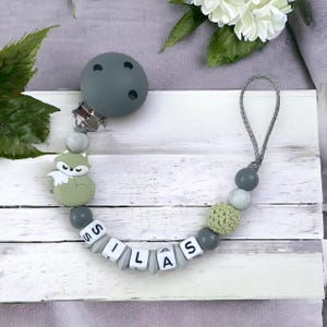 Personalized pacifier chain-pacifier chain with name-pacifier chain boy-pacifier chain silicone