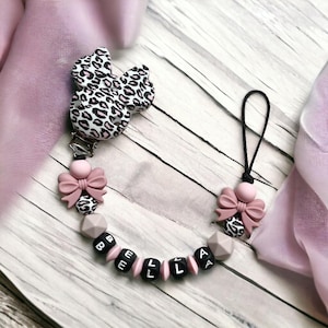 pacifier chain with name girl