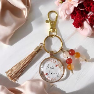 Sleutelhanger met naam gepersonaliseerde bagagelabel
