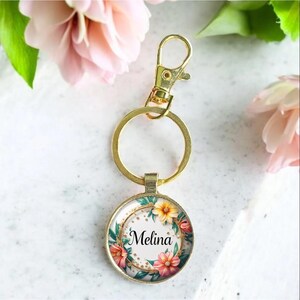 Keychain personalized with name bag tag