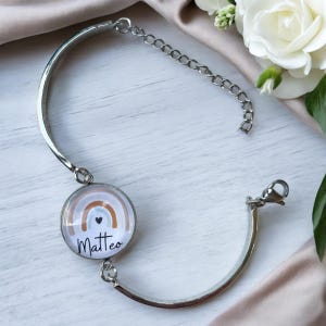 Personalized silver bracelet