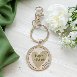 Keychain personalized with name gift for dad