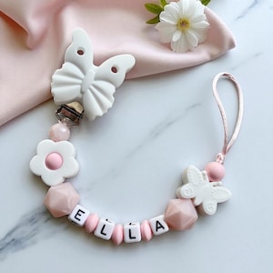 Personalized pacifier chain for girls