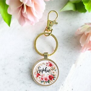 Keychain with name personalized bag tag