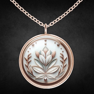 rose gold stainless steel necklace