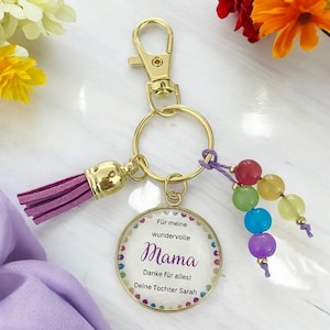 Keychain personalized with name gift for mom Mother&#39;s Day