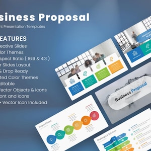 Business Proposal Template | Project Proposal Template | Company Proposal | Business Plan | Presentation Editable Proposal