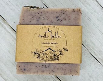 Lavender Woods Soap | Handmade Soap | Homemade Soap | Cold Process Soap | Lavender | Scented Soap | Luxury Soap | Lather Soap | Gift Soap