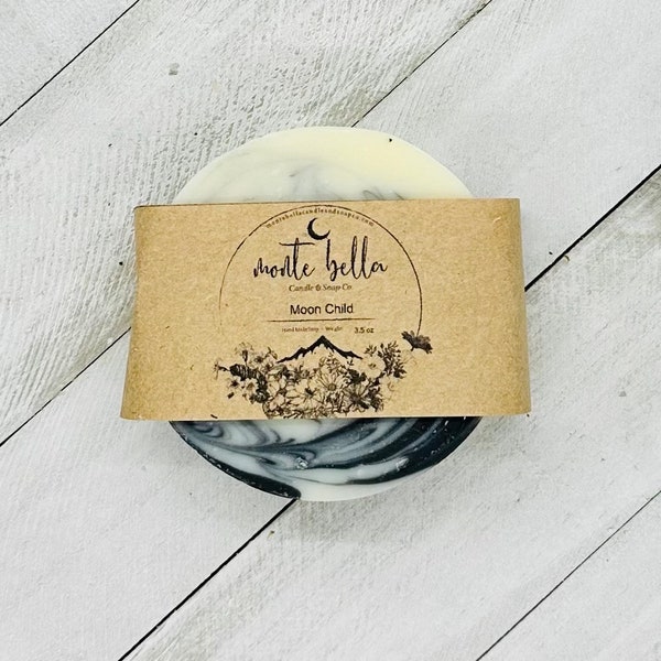 Moon Child Soap | Handmade Soap | Homemade Soap | Cold Process Soap | Moon Soap | Scented Soap | Luxury Soap | Lather Soap | Gift Soap