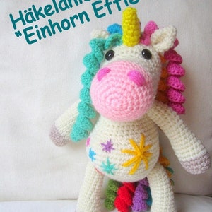 Libro electrónico con patrón de crochet de Unicorn Effie Wool Friends imagen 2