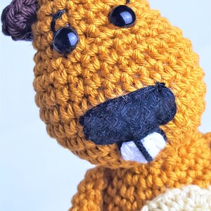 Castor Bilbo Patrón De Ganchillo Amigurumi Wollowbie imagen 3