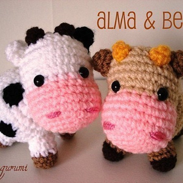 Amigurumi Pattern Little cows - PDF Download