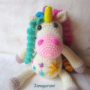 Libro electrónico con patrón de crochet de Unicorn Effie Wool Friends imagen 3