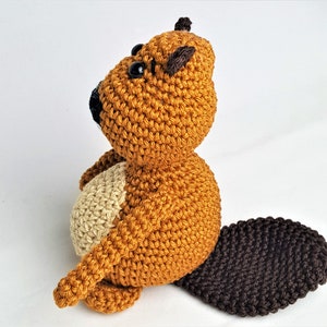 Castor Bilbo Patrón De Ganchillo Amigurumi Wollowbie imagen 2