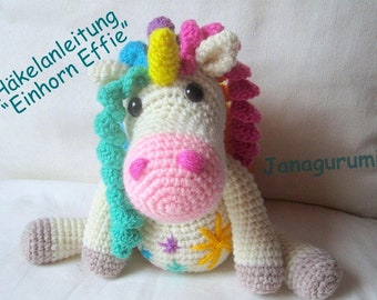 Libro electrónico con patrón de crochet de Unicorn Effie Wool Friends