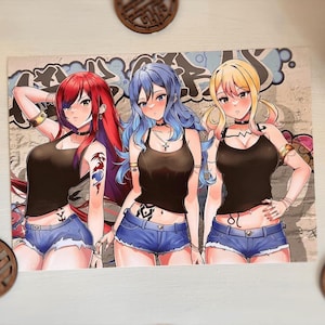 Erza Lucy & Juvia - Fairy Tail - Poster A3