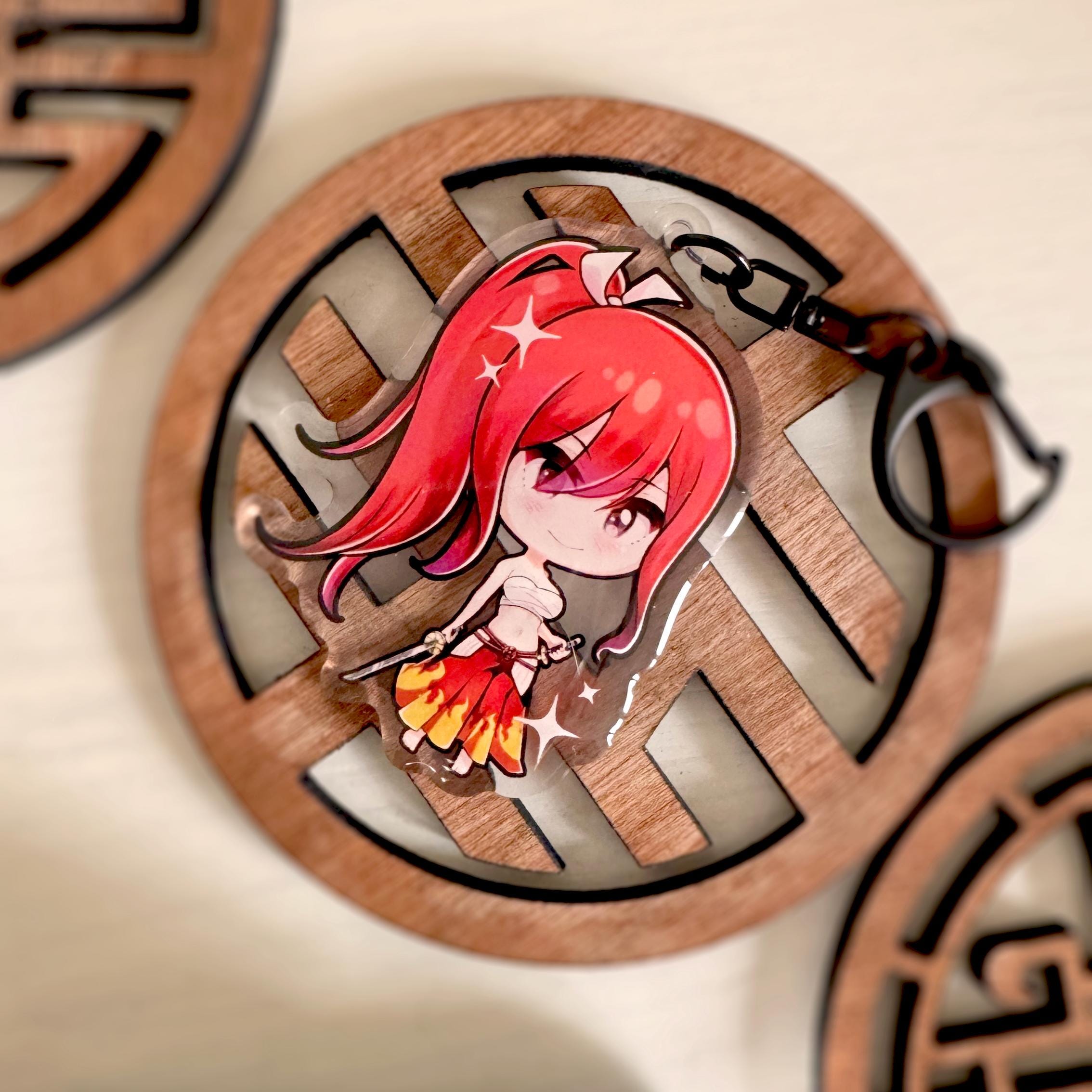 Keychains Scarlet Eza Scarlet - Fairy Tail - Chibi Acyrlic Keychain - Etsy
