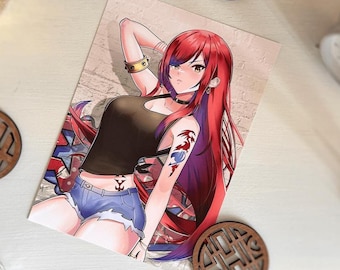 Erza Scarlet - Fairy Tail - Poster A4