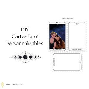DIY cartes Tarot à personnaliser / 22 cartes / digital / à imprimer