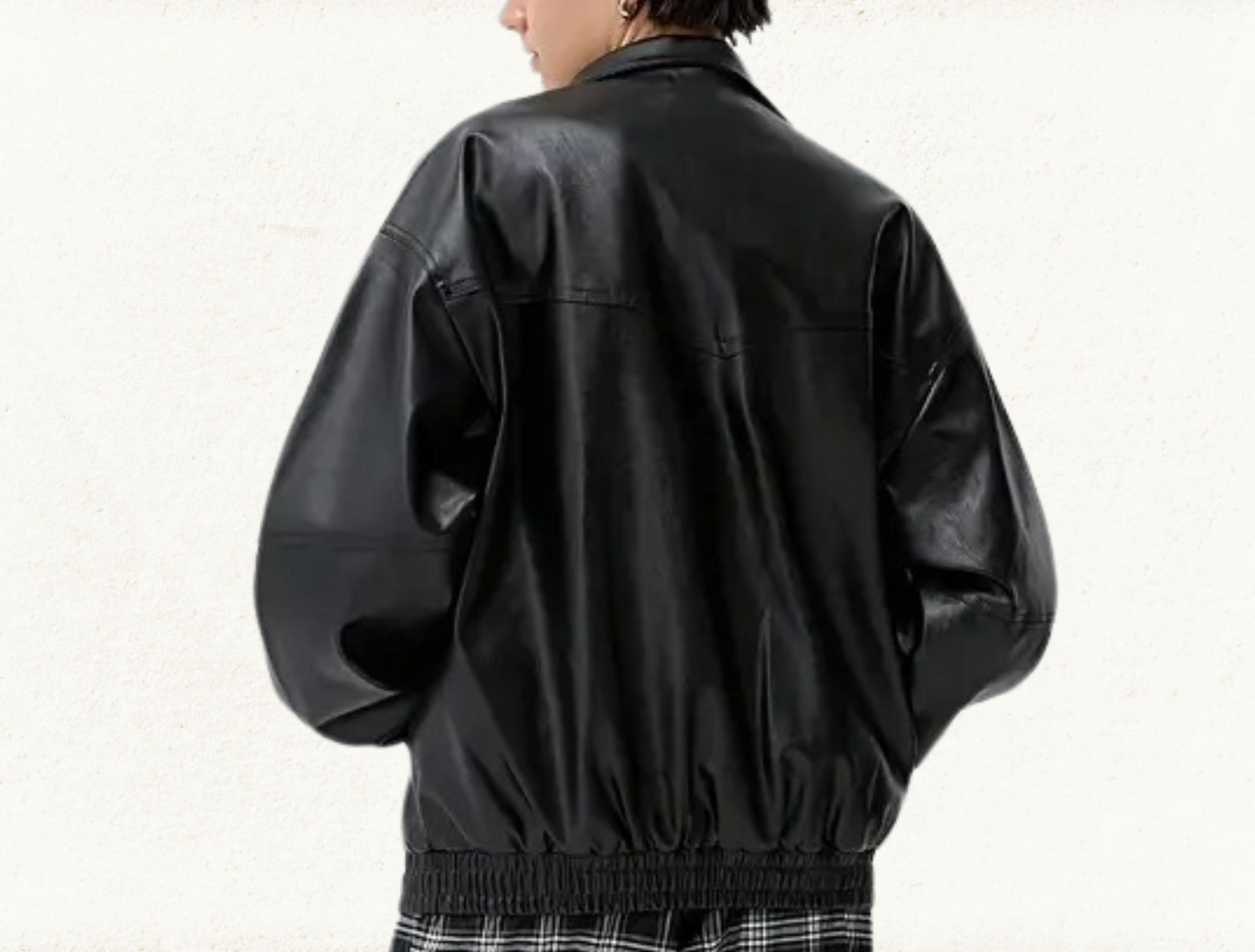オーバーサイズバイカージャケット ALLSAINTS（オールセインツ）の「CHARTER LEATHER BIKER JACKET