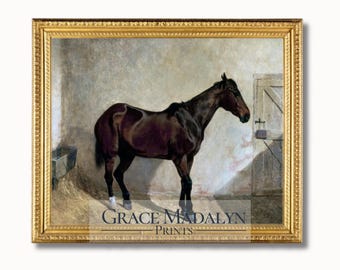 impression cheval vintage | Art équestre du XIXe siècle (téléchargement numérique)