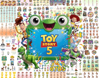 1000+New Toy Story 5 PNG Bundle,Buzz Lightyear,Woody Jessie PNG,Alphabet,Toy Story Birthday Shirt Design, Toy Story Clipart-Instant Download