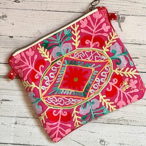 Boho Embroidered Pouch