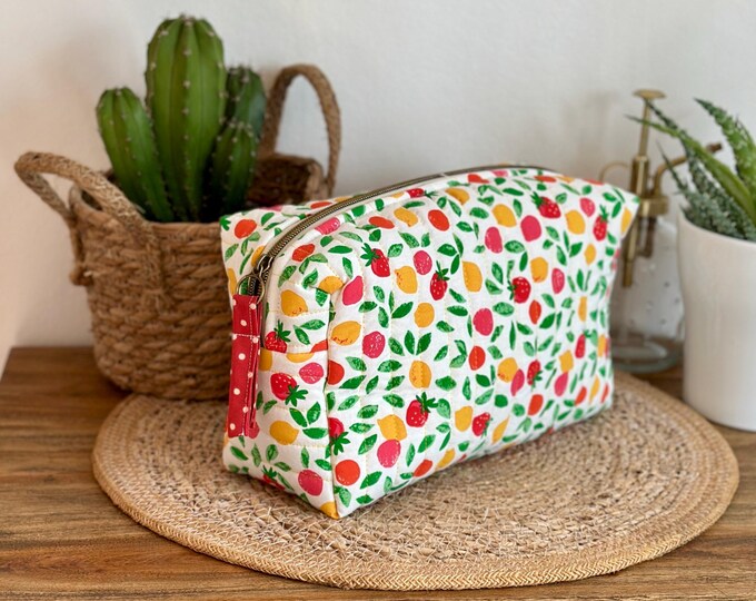 tutti frutti toiletry bag