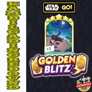 GALAXY GAZING - Monopoly_Go! Naklejka 5-gwiazdkowa - Wydarzenie Golden Blitz 1 lipca