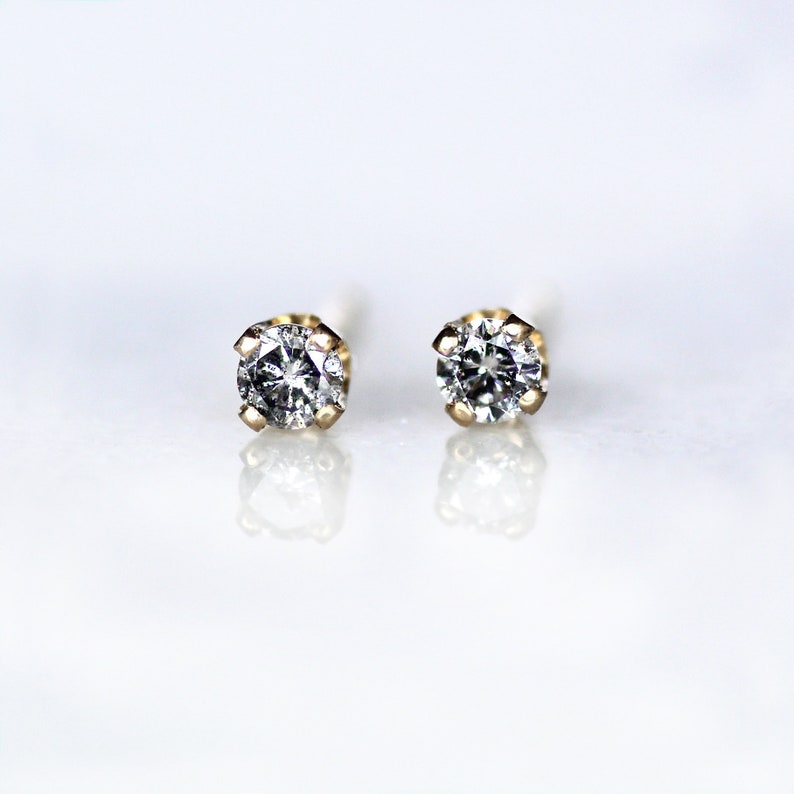Salt and pepper diamond studs Outlet
