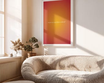 Modern Poster – Colorful Radial Gradient – Better an Oops than a What If – Motivational Wall Art – Colorful Wall Art – 4 Variations