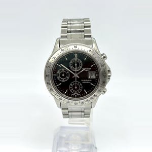 Longines Admiral Automatic Chronograph L3.601.4 | Swiss Mens Watch 40mm Black Dial | Steel Bracelet Sapphire | Gift for Him