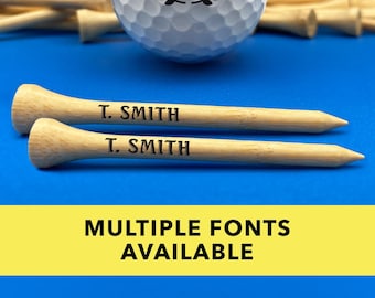 Custom Engraved Golf Tees – Personalized Golf Accessory, Custom Text