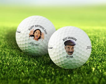 Personalized Photo & Text Golf Balls | Custom Golf Gift for Him, Dad, or Husband | Unique Golf Accessories for Father’s Day and Birthdays