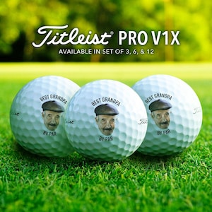 Custom Golf Balls with Photo and Name | Personalized Golf Gifts for Men, Women, or Couples | Great for Birthdays, Anniversaries, Holidays
