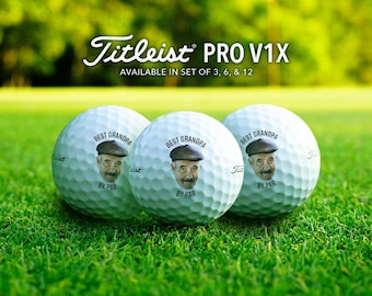 Custom Golf Balls with Photo and Name | Personalized Golf Gifts for Men, Women, or Couples | Great for Birthdays, Anniversaries, Holidays