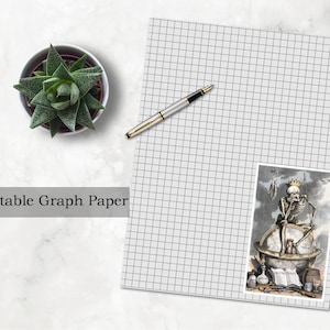 Artigos de papelaria de papel gráfico de esqueleto para impressão de Halloween - escrita digital de cartas por correspondência