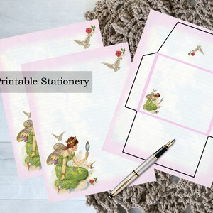 Fairy Printable Stationery Set | Faerie Envelope